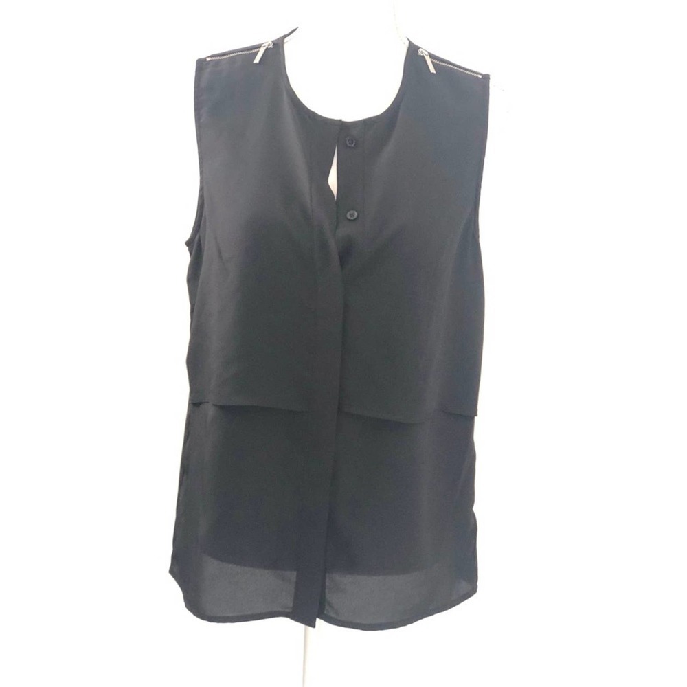 MICHAEL KORS Black ButtonUp Blouse